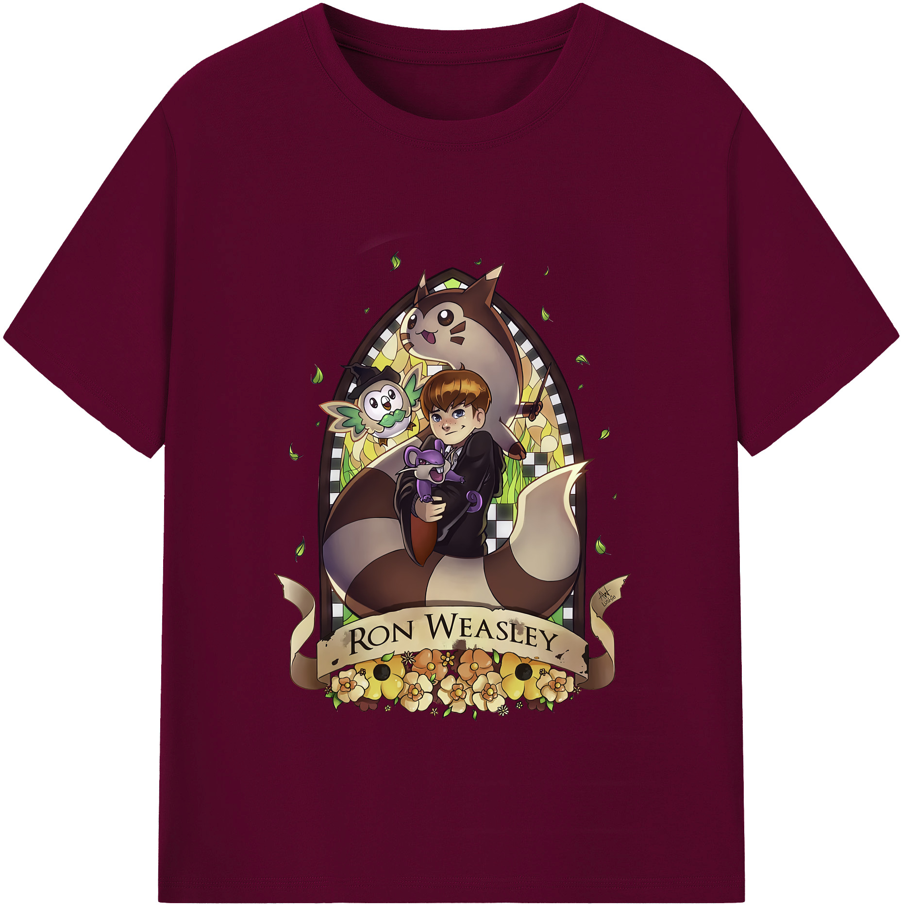 （画像用） Harry Potter ハリー・ポッターシリーズ レディースカジュアルプリントTシャツ（綿100％）